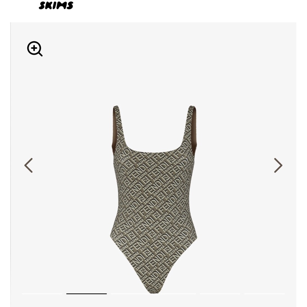 Fendi Skims Reversible One Piece Swimsuit Bodysuit - Picture 3 of 9